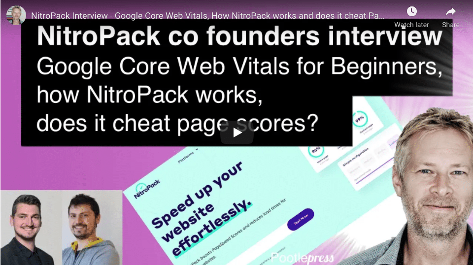 NitroPack Plugin for WordPress – Amazing speed increases for your website, a beginner’s introduction to Google Core Web Vitals, and does NitroPack cheat page scores?