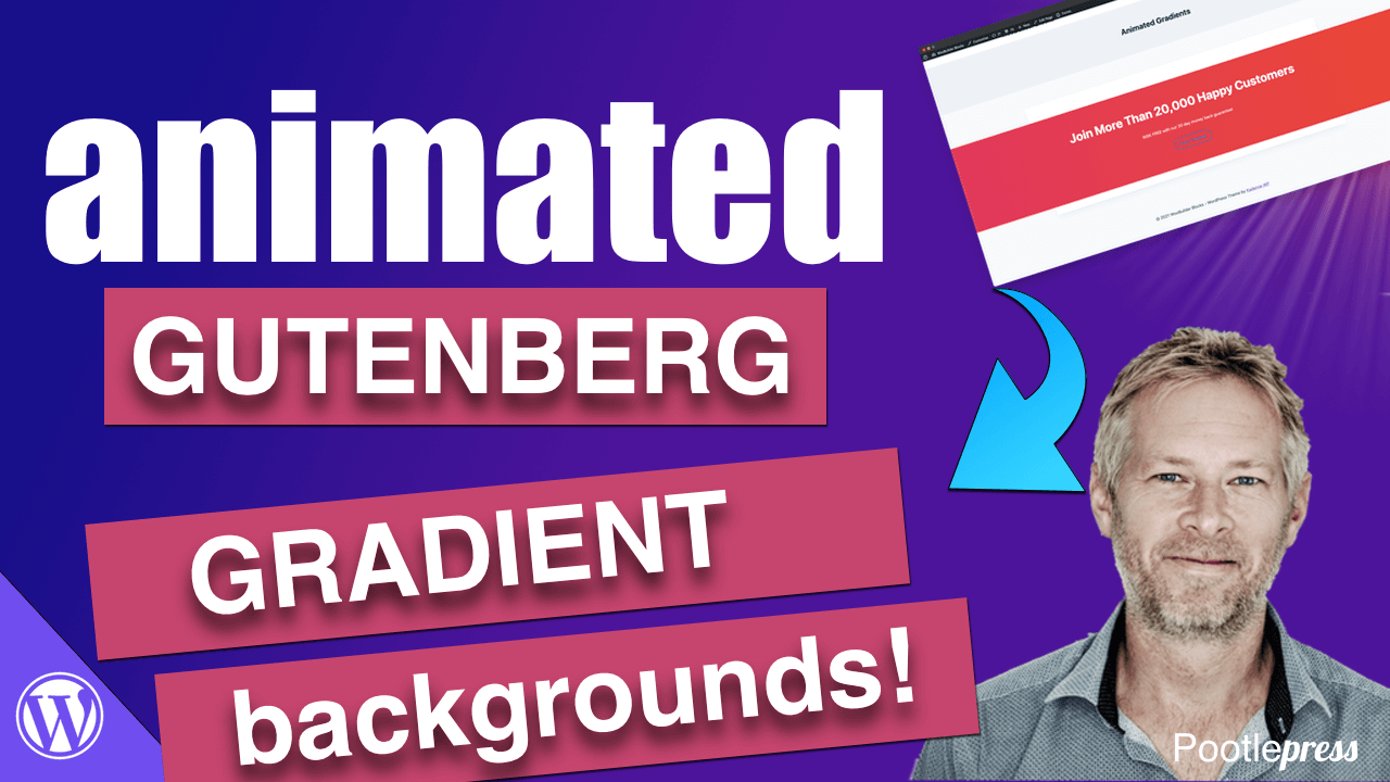 Gutenberg Tutorial: Learn how to add animated gradient backgrounds to page sections