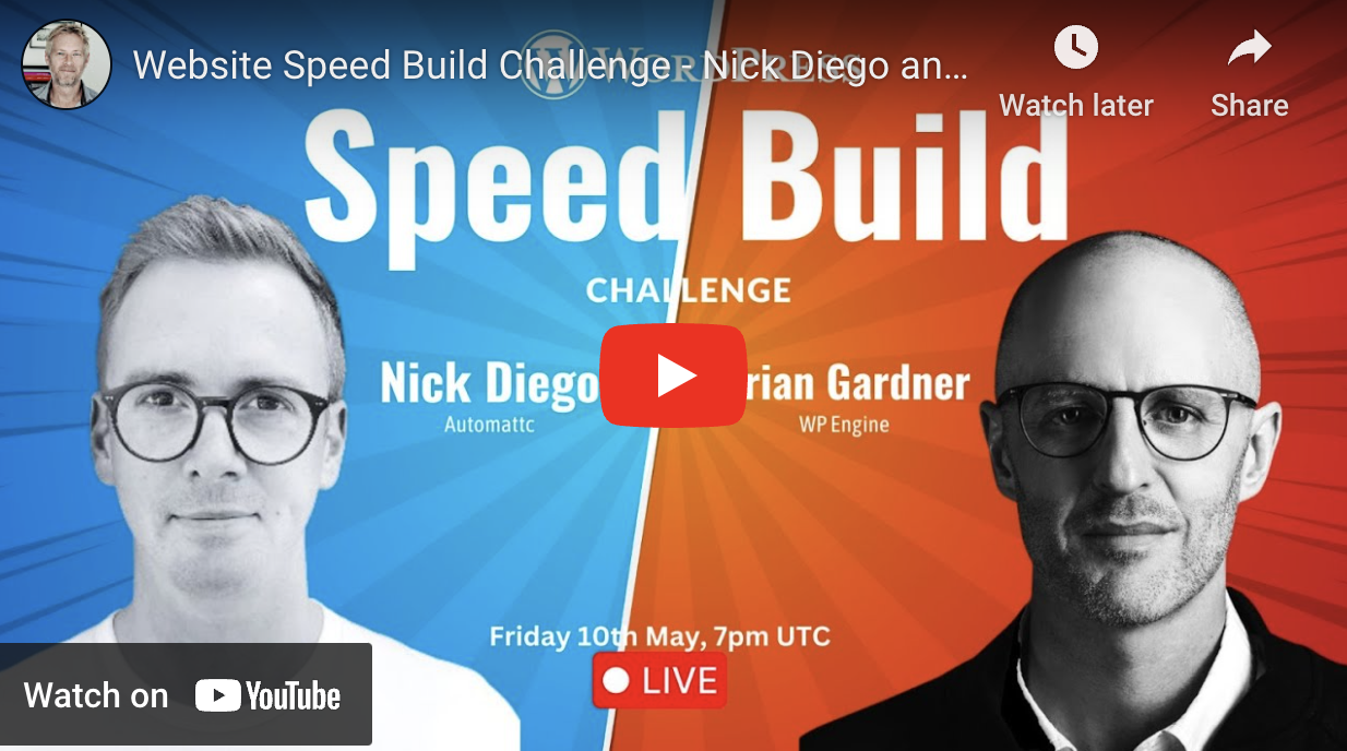 Website Speed Build Challenge – Nick Diego and Brian Gardner